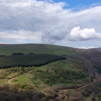 hillside with clouds, Coshogle