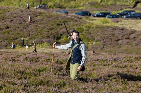 The grouse season opened today in Scotland, with Ross Ewing joining a shooting party pictured at West Glenalmond Estate.
