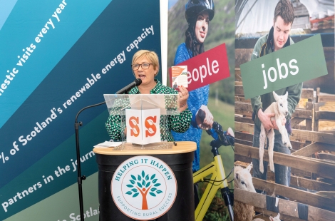 Sarah-Jane Laing, chief executive of SLE launching the Scottish Land & Estates ‘Priorities for Rural Scotland’ manifesto at the Royal Highland Show at Ingliston. 