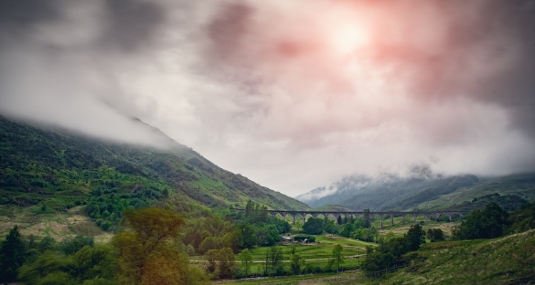 Picture of countryside and viaduct