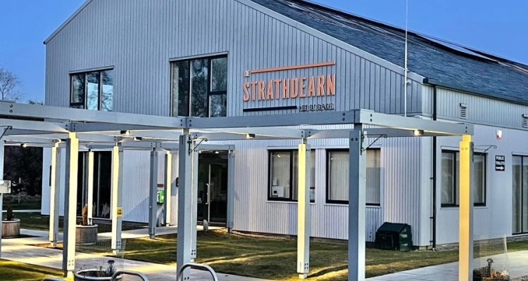 front of a building