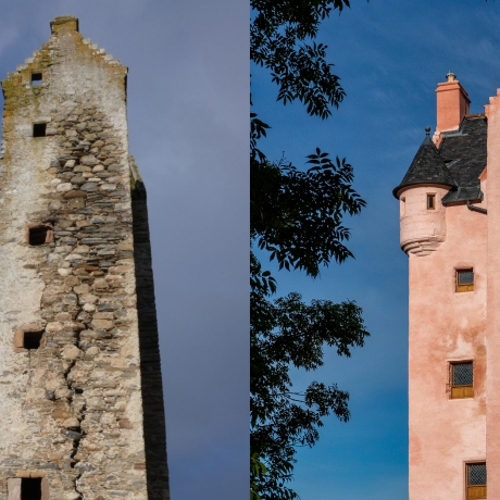 Fairburn Tower - before and after restoration