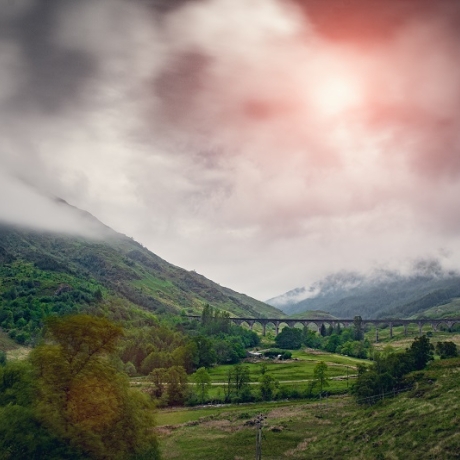 Picture of countryside and viaduct